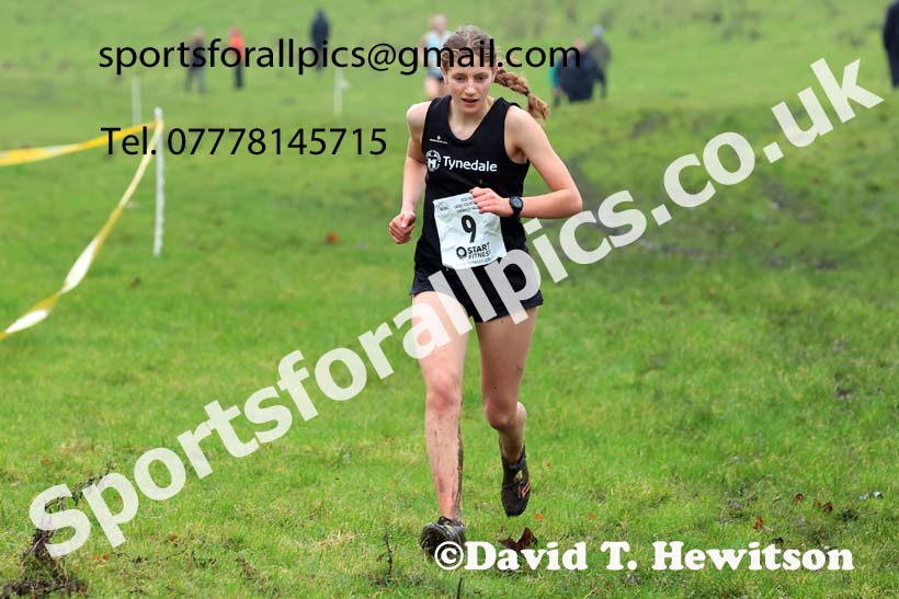Womens under-17s and under-20s 2023 NECAA Cross Country Relays, Thornley Hall Farm, Peterlee, County Durham. Photo: David T. Hewitson/Sports for All Pics